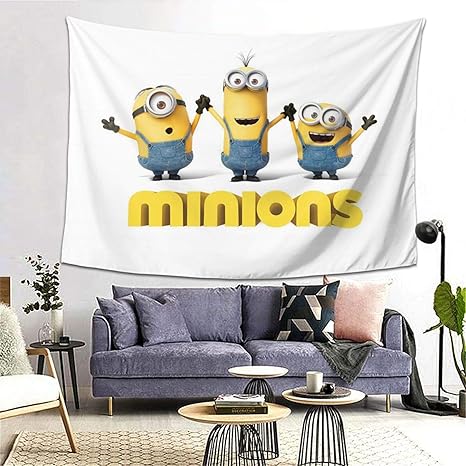 Amazon Co Jp ミニオン 12 壁掛けタペストリー 多機能壁掛け リビングルーム ベッドルーム おしゃれ ポスター 壁画 背景布 模様替え 窓カーテン 個性ギフト 新居祝い ホーム キッチン