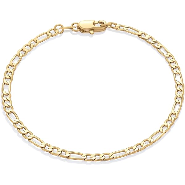 Amazon.com: Diamond2Deal Solid 10k Yellow Gold Heart Bracelet 7