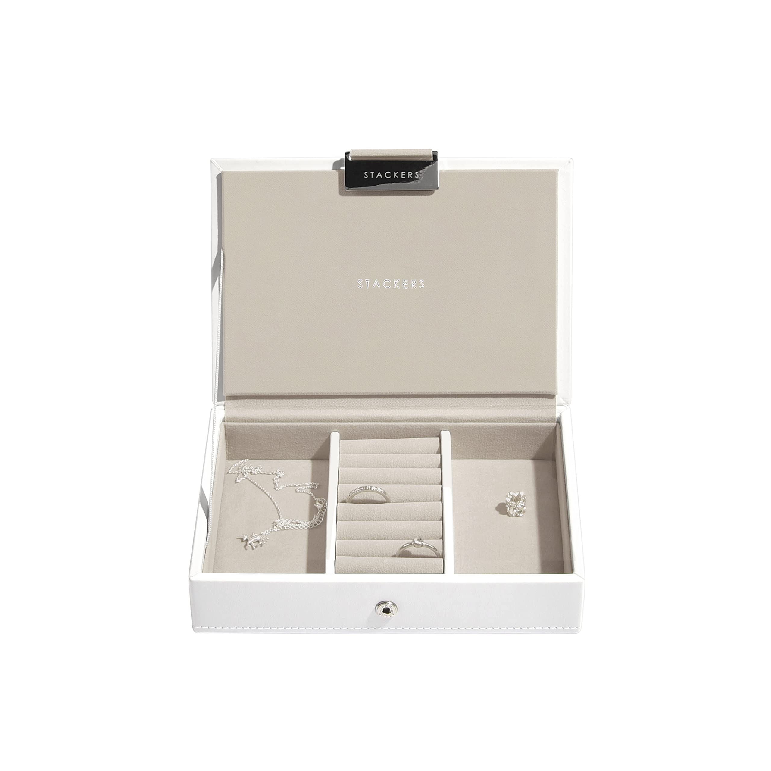 Stackers White Mini Jewellery Box Lid