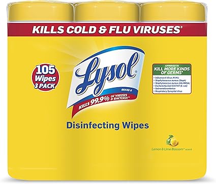 Amazon Com Lysol Disinfecting Wipes Lemon Lime Blossom 105