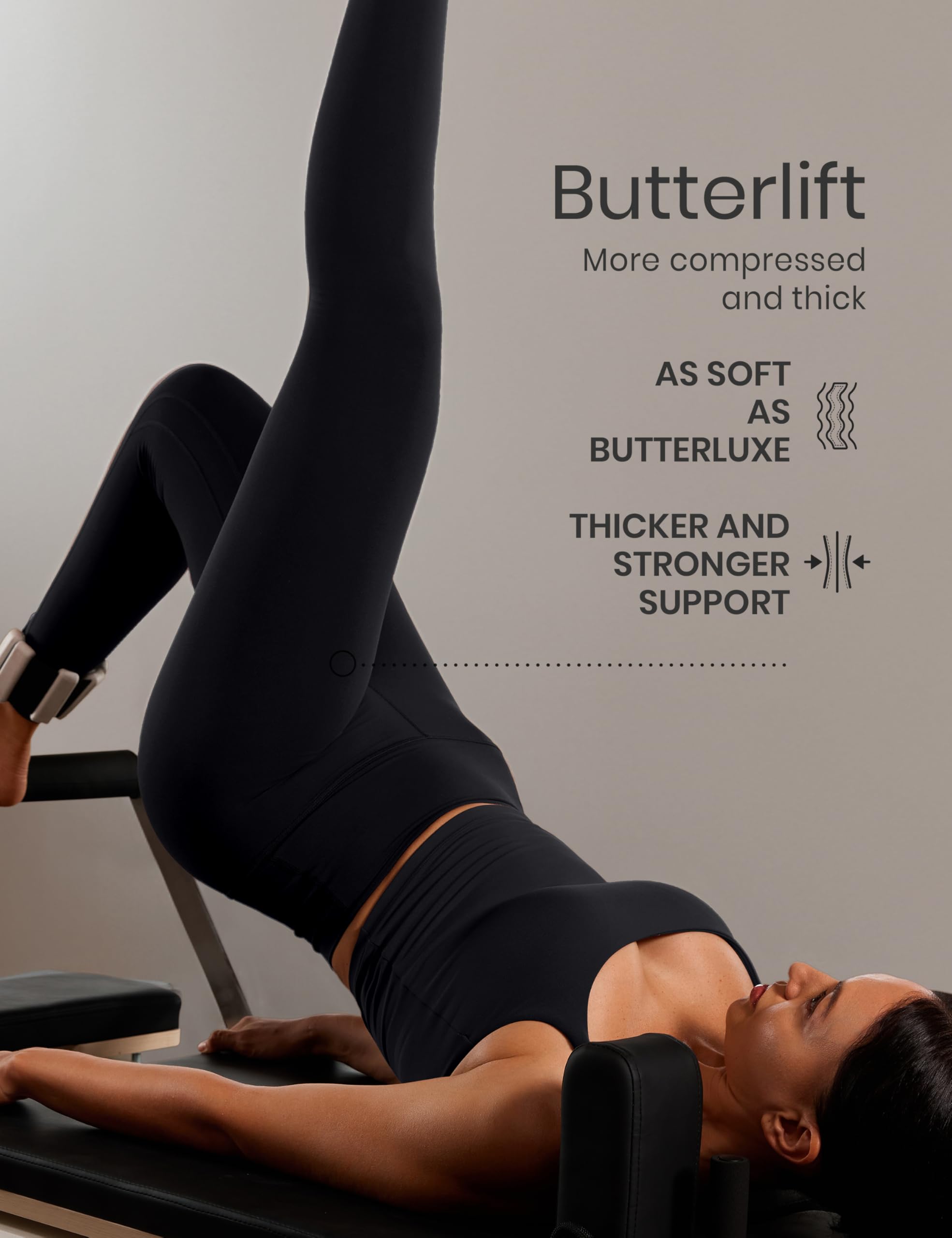 CRZ YOGA Womens Butterlift High Waisted Workout Leggings 25
