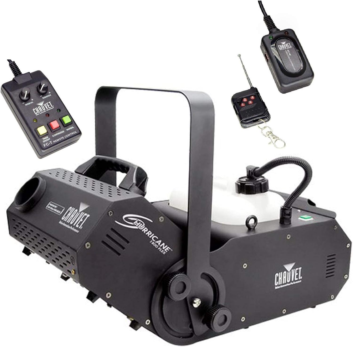 NEW! CHAUVET HURRICANE H1800 FLEX Fog/Smoke Pro Machine w/ FC-W Wireless Remote