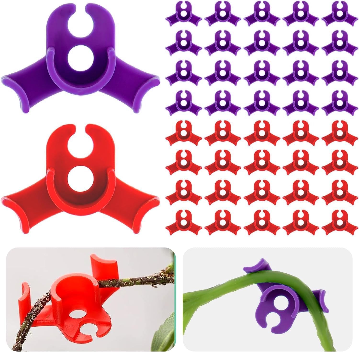 40 Pcs Plant Bender Angle Growth LST Clips for Low Stress Training, 90 Degree Plant Trainer and Plant Support for Efficient Bending, Even Growth and Higher Yields (Pack of 40)
