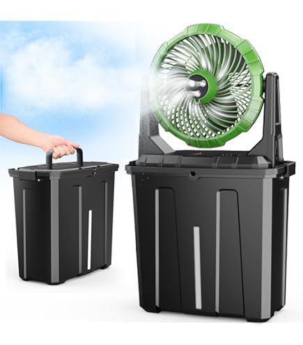 Amazon.com: Power Breezer Mach 4+ Evaporative Cooler / Misting Fan