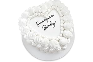 CUTYLIGHT Scorpio Cake Topper – Zodiac Birthday Decoration for Scorpio Season, Horoscope Party Supplies for Baby or Adult Birthday (Scorpio baby black)
