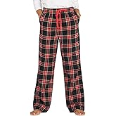 LAPASA Women's Pajama Pants, Comfy Lounge Sleep PJ Pants with Drawstring and Pockets L74 Flannel / L109 Fleece
