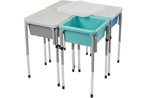 Back2School Express Quad Sensory Tables with Lids, Adjustable Table, Contemporary