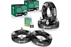 YHTAUTO 4X110mm Wheel Spacers 1 Inch Fits Honda, Suzuki, Can-Am, Bombardier, Kawasaki, Yamaha, Polaris Models, Grizzly, FourTrax Tire Spacers w/ M10x1.25 Studs, 74mm Center Bore 4 Lug 4PCS Black