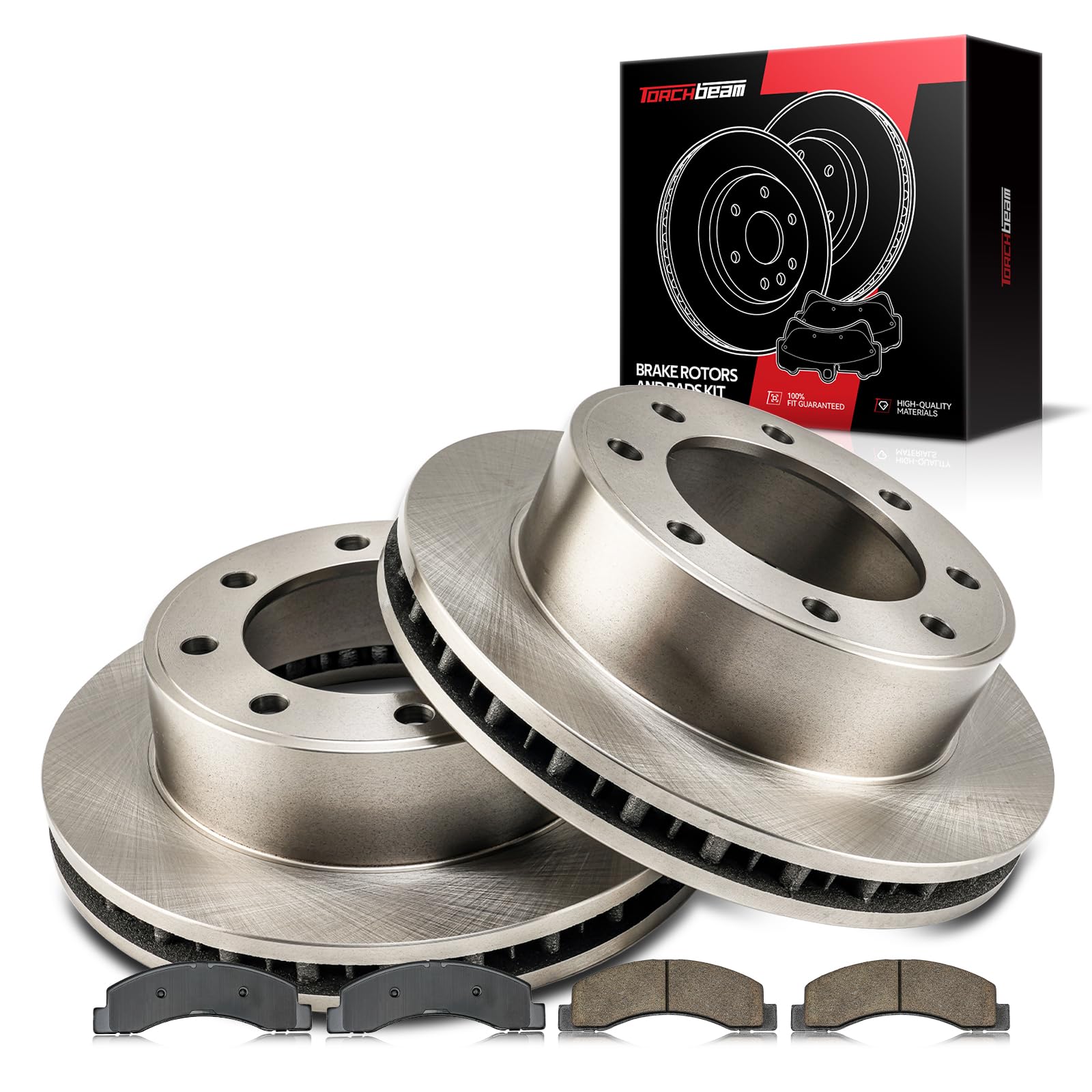 Photo 1 of **Only One** Torchbeam Front Brakes and Rotors Kit Brake Pads Brake Rotors and Pads for Ford 1999-2003 F-250 Super Duty 7.3T, Ford 1999-2003 F-350 Super Duty 7.3T,13" Automotive Replacement Brake kits