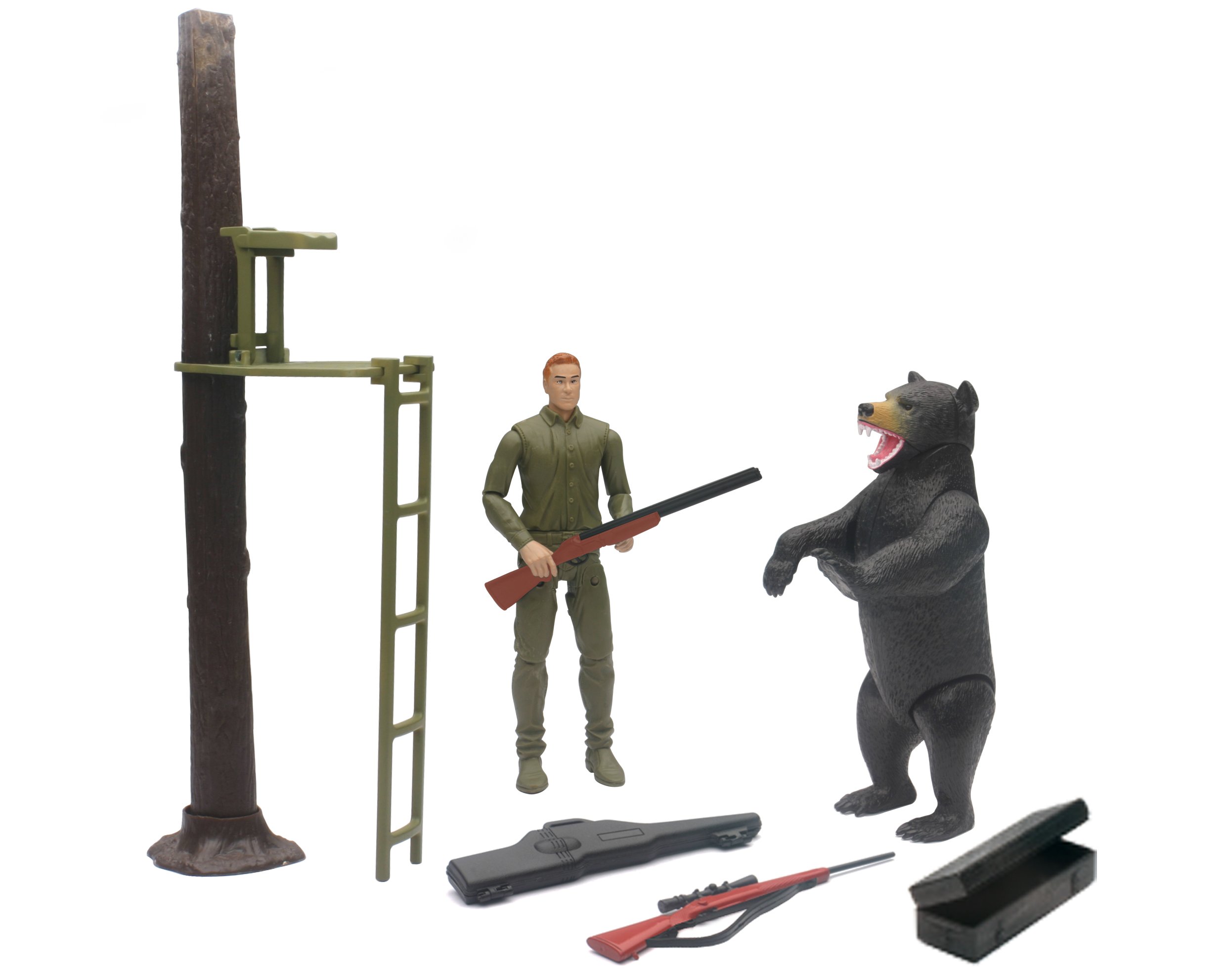 Buy New Ray Wildlife Hunter with Tree Stand and Bear Online at desertcartUAE