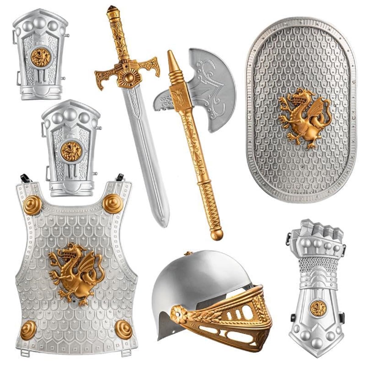 Dress Up America - Kids Knight Armor Costume Set