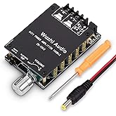 200W Bluetooth 5.0 Power Amplifier 2 Channel Hi-Fi Stereo Audio Amp Home Desktop Car Speaker DC8-24V