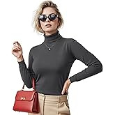 NY Threads Women's Turtleneck Long Sleeve Shirt Slim Fit Thermal Base Layer Tops