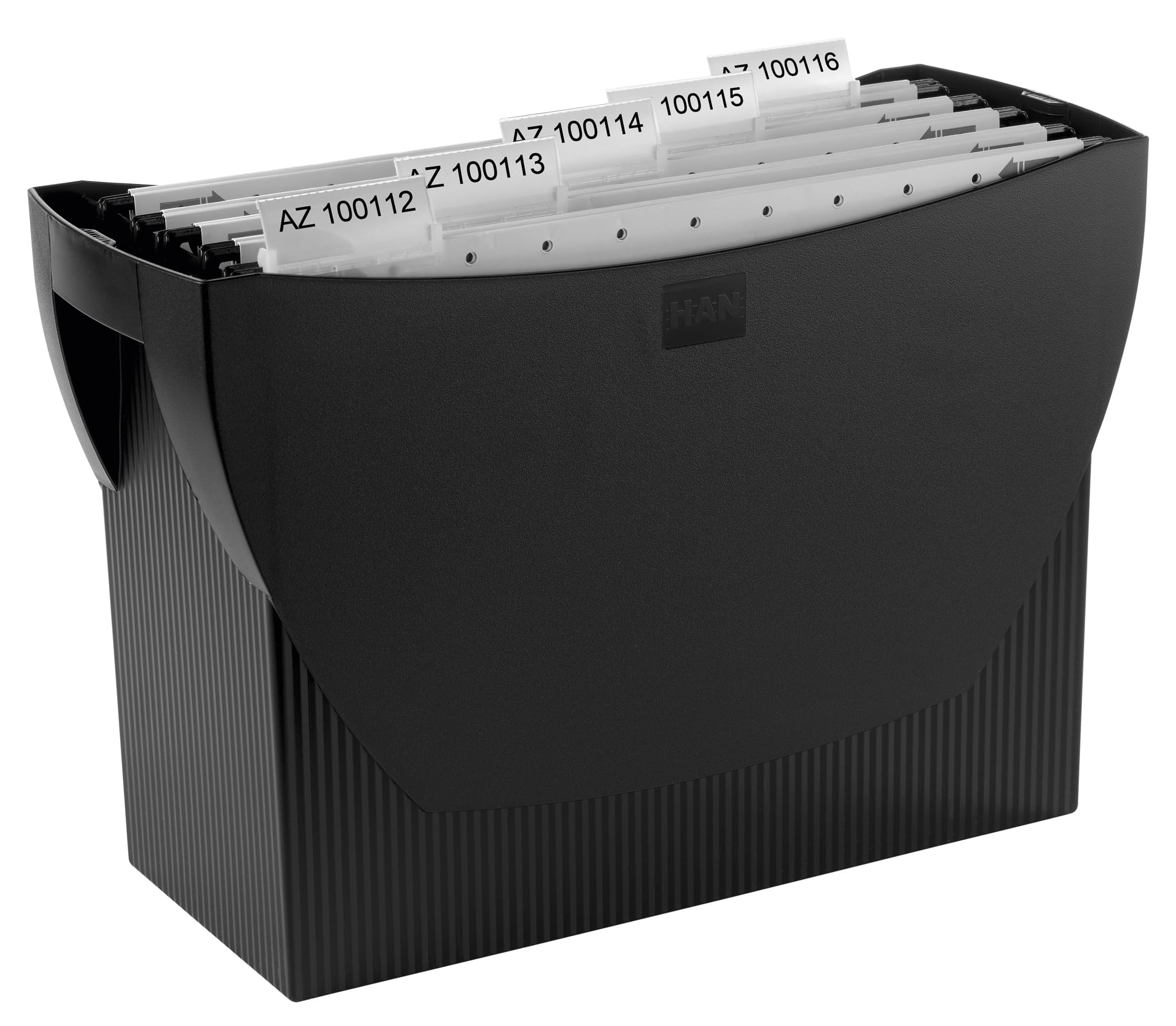 HAN 1900-13, SWING Suspension file box. The mobile office. Innovative design for 20 suspension files, integrated holder, black — image 1