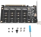 Annadue NVMe PCIe Adapter M.2 SSD to PCIE X16 4 Port Expansion Card 4x32Gbps view 2