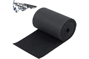 Boat Trailer Bunk Carpet 16 Inch x 15 feet Black Marine Roll Carpet Replacement Parts Accessories Carpet Padding Cover for Je