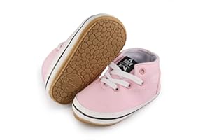 RVROVIC Baby Boys Girls Shoes Canvas Toddler Sneakers Anti-Slip Infant First Walkers 0-18 Months