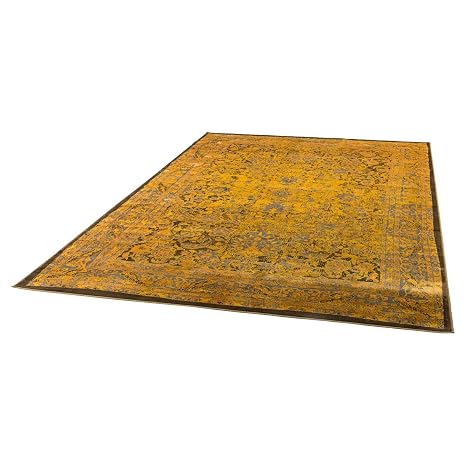 Miavilla Teppich Antika Velours Vintage Look Gold 200 X