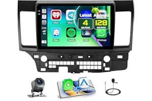 Fuluku 4+128G Android 15 Car Stereo for Mitsubishi Lancer 2008-2017 (for Rockford System) Wireless Carplay Android Auto, 10.1
