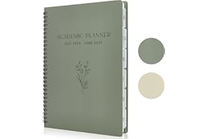 ZICOTO Simplified 2024-2025 Academic Planner - A Beautiful 7" x 10" Daily Planner for Women or Men with Weekly & Monthly Spreads For The 24-25 School Year - Runs From July 2024 - June 2025