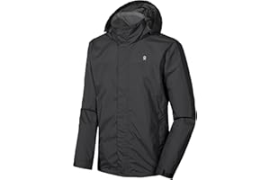 Little Donkey Andy Men's Waterproof Rain Jacket Outdoor Lightweight Rain Shell Coat for Hiking,Golf,Travel