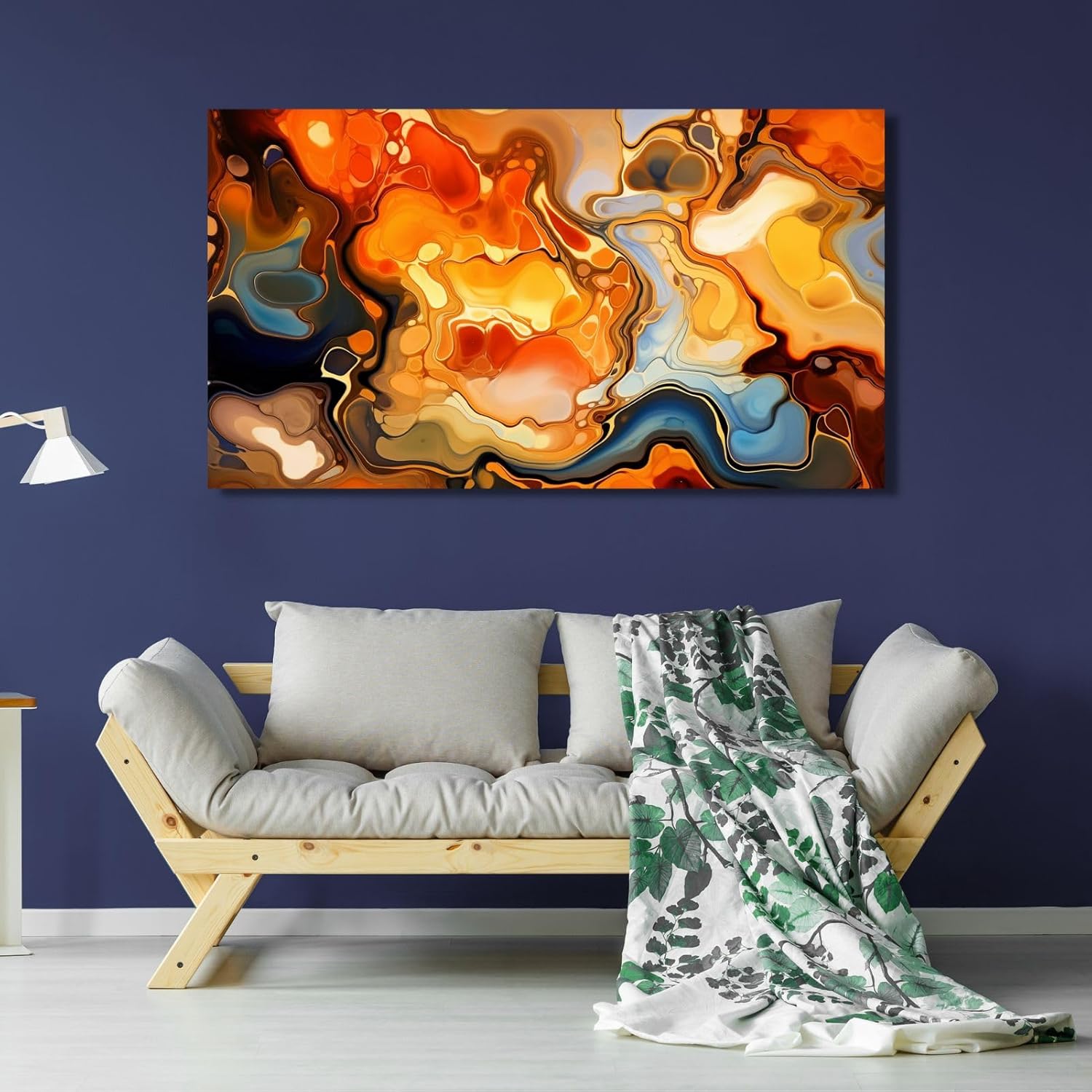 Paintings - Canvas Art Wall Decor - Abstract Bedroom Wall Art Canvas Modern Landscape Artwork Decor Oil Painting Hand Painted Oil Painting Wall Decor Canvas Wall Art (Framed, 60