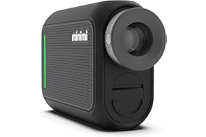 C T CADDYTALK CaddyTalk Minimi NR, The Most Feature-Packed Golf Laser Rangefinder, Magic Slope, E-Slope, 6X Super Clear View, 10-1200M, Water Resistant, 700mAh Rechargeable Battery, Rangefinder Case
