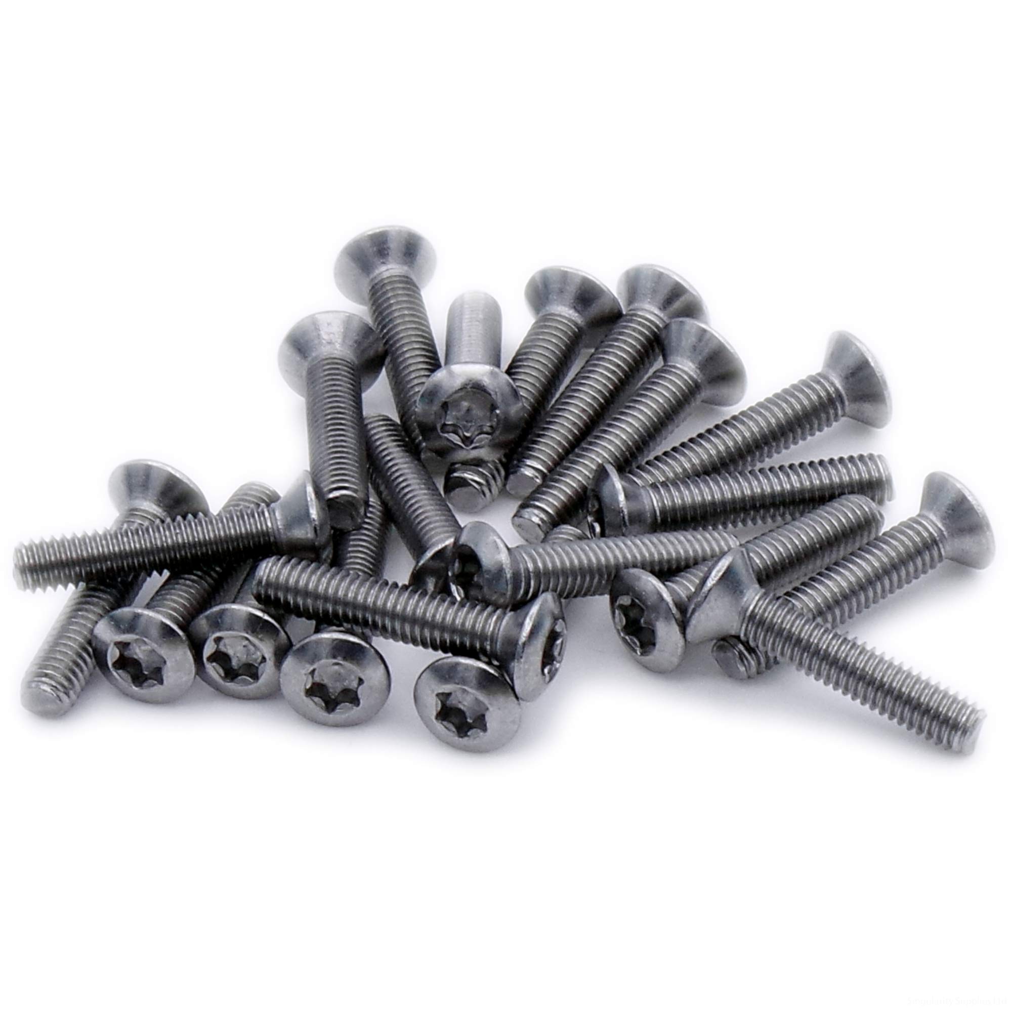 M5 (5mm x 14mm) TX Socket Raised Countersunk Machine Screw (Bolt) - Stainless Steel (A2) (Pack of 20)