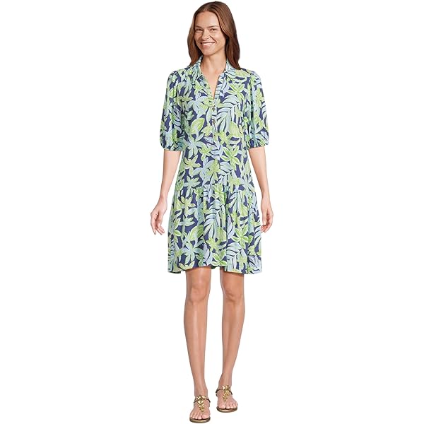 Lilly Pulitzer, Womens, Emersyn Dress, Kitts Green Crossgrain