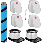 HEPA Filter Brush Roller Accessories Compatible with Shark IZ662H Vertex Pro Lightweight Duo Clean PowerFins Cordless Stick Vacuum Cleaner Replacement Parts XHFIZ500 XFFKIZ600 855FFJ362H
