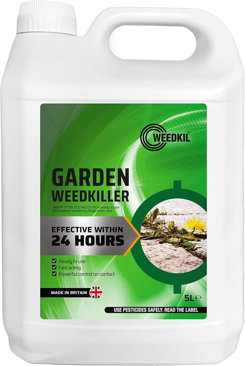 WeedKil Fast Acting Weed Killer 5L Glyphosate Free Safe When Dry