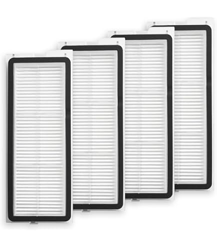 5-Pack Q Revo S Replacement HEPA Filters - Compatible With Roborock Robot Vacuums