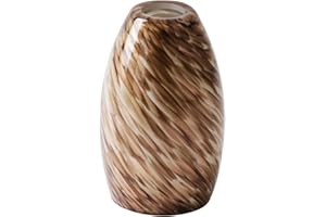 MIAOMEIO Fixture Replacement Globe Shade,Lampshade for E26 Base 1-5/8 Inch Fitter, Color Art Glass Oval Lampshade Cover for Pendant Kitchen Wall Sconce Chandelier Vanity Light (1, Golden Sand)