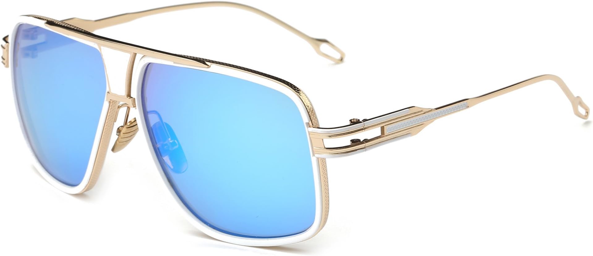 Gobiger Aviator Sunglasses for Men 100% UV Protection Goggle Alloy Frame with Case