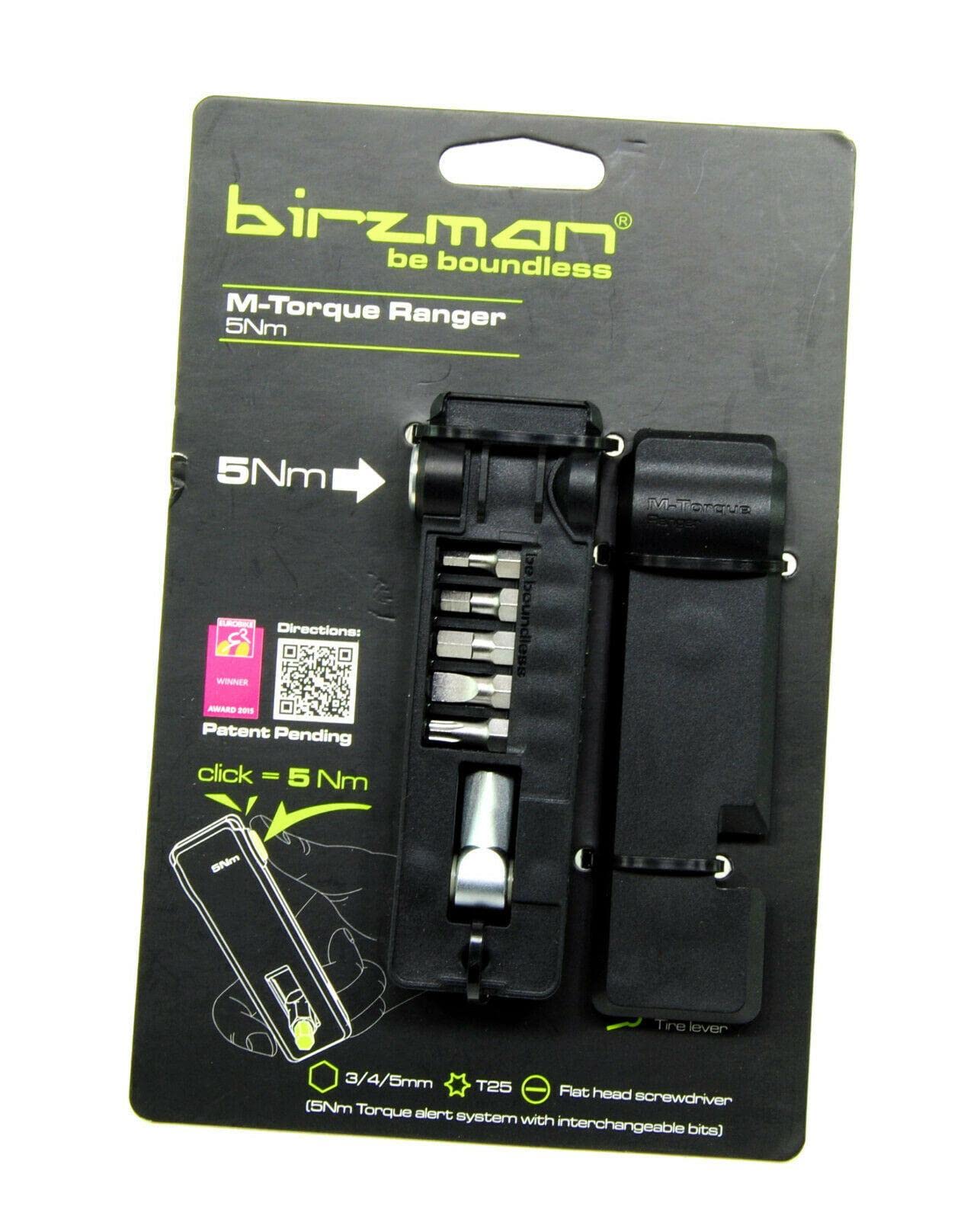 Birzman M-Torque Ranger Multi-Tool | Compact Bike Tool with Torque Setting | Includes Hex, Torx, and Screwdriver Bits