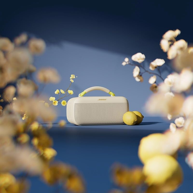 Soundlink Max, Enceinte Bluetooth étanche, et puissante Rechargeable avec Jusqu’à 20 Heures d’autonomie, USB-C, Enceinte avec entrée auxiliaire 3,5 mm intégrée, Jaune Citron - édition limitée