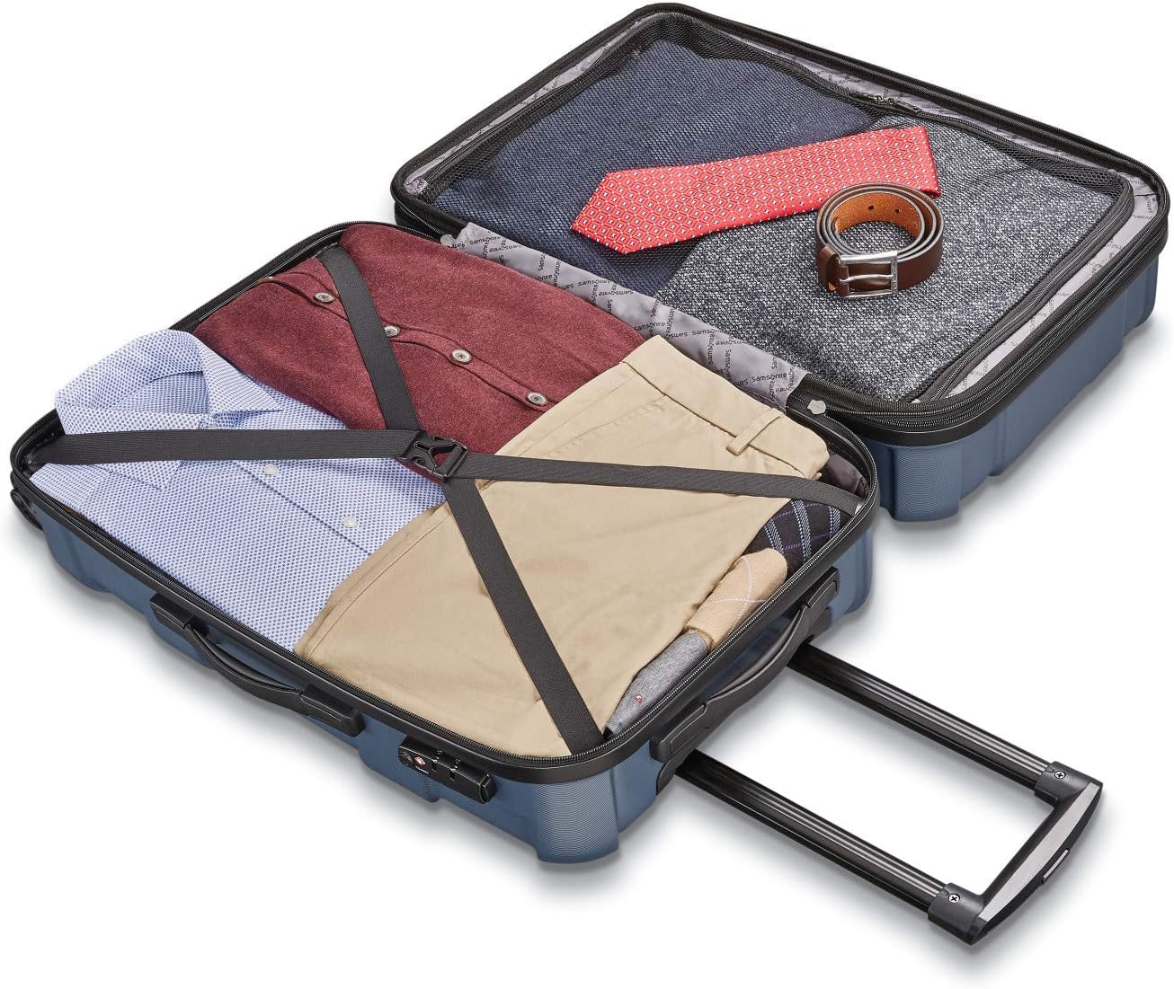  | Samsonite Centric Expandable Hardside Carry On Luggage with Spinner Wheels, Blue Slate, One Size | Carry-Ons