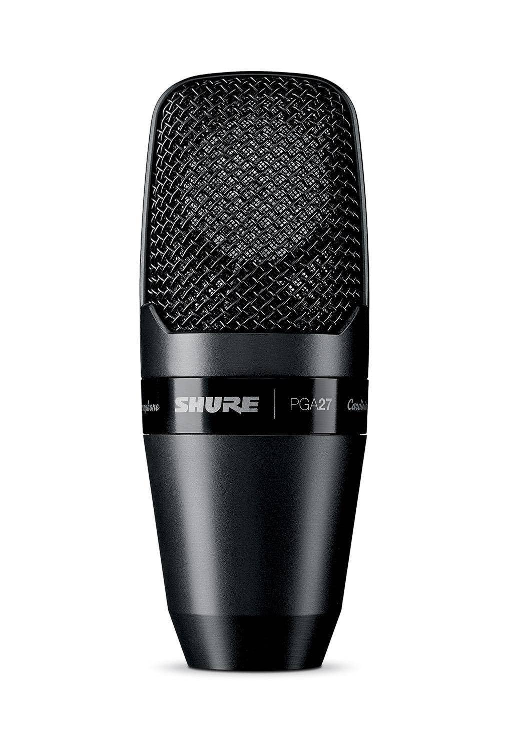 Shure PG ALTA Large-Diaphragm Side-Address Cardioid Condenser Microphone with Shock-Mount and Carrying Case, No Cable (PGA27-LC)