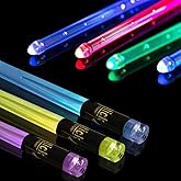 Light Up Drum Sticks Rechargeable 15 Color Changing Led Personalized Drumsticks for Kids Drummer Gifts Drum Accessories