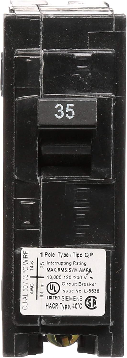 Q120 20-Amp Single Pole Type QP Circuit Breaker - Siemens Q Breaker - 