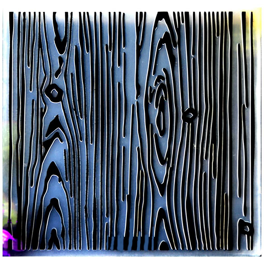 Kwan Crafts Wood Grain Plastic Embossing Folders