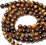 XIANNVXI 8mm Tiger Eye Beads 47 Pcs Natural Crystal Round Jewelry Craft view 3