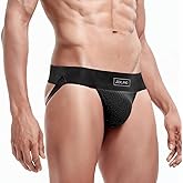 JOCKLAND Men's Jock Strap, Wide Band Mesh Male Underwear Jockstrap Athletic Supporter for Gym Vasectomy