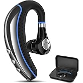 FIMITECH Bluetooth Headset, Wireless Earpiece V5.0 Bluetooth Earpiece Ultralight Hands Free for Business/Office/Driving/Sporting