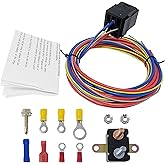 Electric Fuel Pump Relay Kit Fuel Pump Wiring Harness 30 AMP Heavy Duty Long Wires Universal Fit 12V System