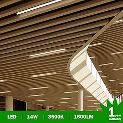 LightingWill LED T5 Integrated Fixture 4FT, Warm