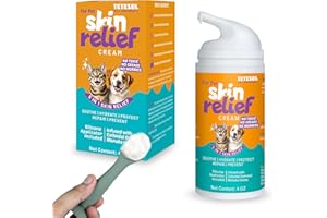 Dog & Cat Skin Cream – Fast Relief for Itchy, Irritated, or Dry Skin – Natural Healing Ointment with Colloidal Oatmeal & Manu