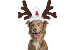 BWOGUE Dog Elk Reindeer Antler Headband Pet Christmas Costume Headwear Accessories for Dogs and Cats