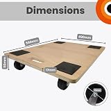 Move It Large Dolly Trolley on Wheels 180kg Load Capacity 590x490mm view 3