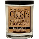 Cedar Crate Market - Administrative Professional, Paraprofessional Appreciation Gifts Ideas, Going Away Present for Coworker, New Job Gift, Funny Scented Soy Candle for Women, Men - Made in USA